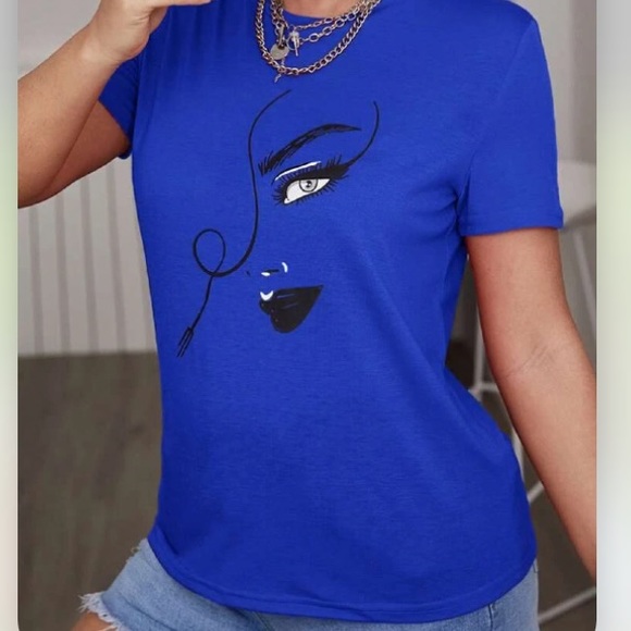 Royal Blue T-shirt 8/10(M), 12(L) or 14(XL) - Picture 1 of 7